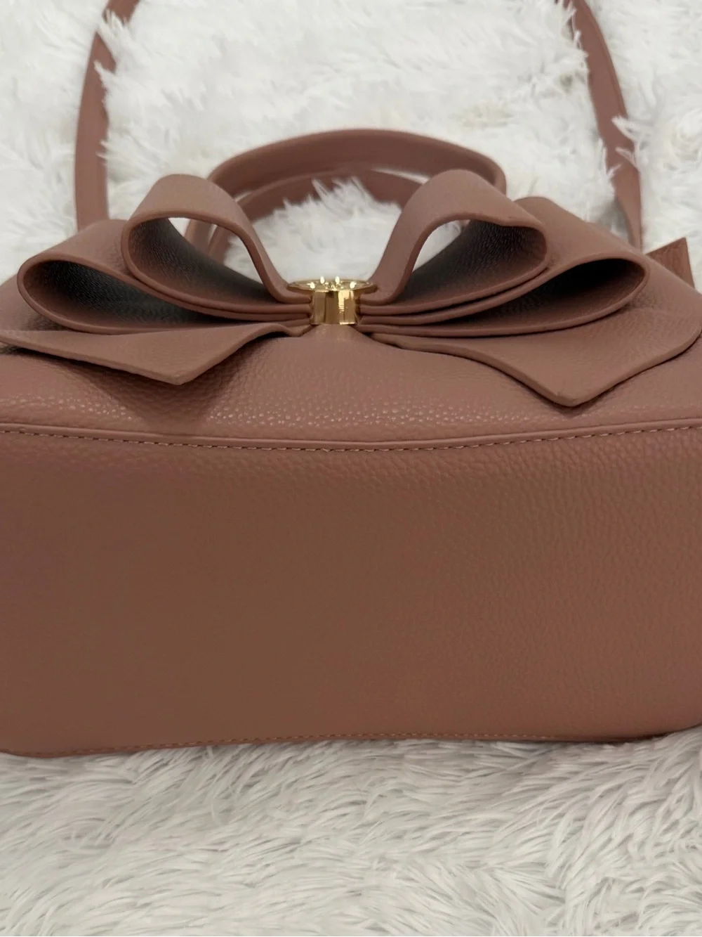 Grossi New York Mauve Bow Handbag / Crossbody-NWOT